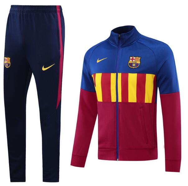 Barcelona Blue Red Training Kits Jacket with Trousers 2020/21